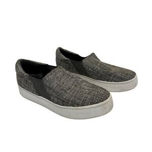 Vince Women's Gray Tweed Platform Slip-on Sneakers Shoes‎ Size 11M